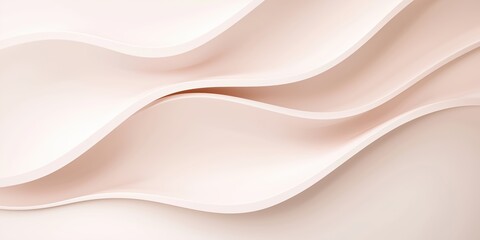 Obraz premium Elegant abstract wavy background with soft beige tones and smooth flowing curves