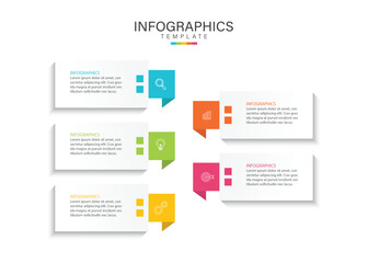 Business infographic template. 5 Step timeline journey. Process diagram, 5 options, Infographic elements vector illustration.