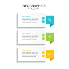 Business infographic template. 3 Step timeline journey. Process diagram, 3 options, Infographic elements vector illustration.