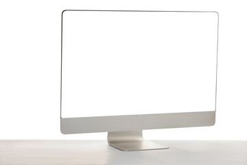 Computer monitor isolated on white. Modern technology