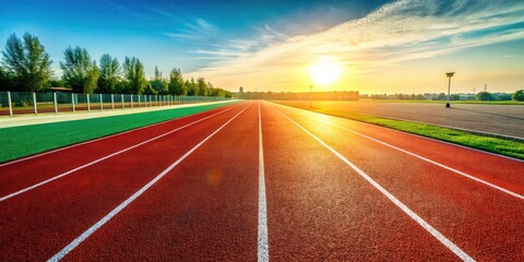 Asphalt lines: a minimalist runner's journey toward achievement. Geometric elegance captures speed, success, and perspective.