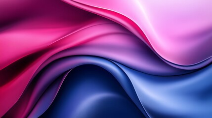 Obraz premium Abstract wavy fabric, pink, blue, purple