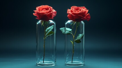 Elegance in Acrylic: A Minimalist Display of Transparent Sleeves Creating Modern Simplicity
