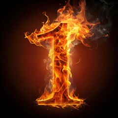 The number one, symbolizing leadership and primacy, is presented as a bright and dynamic element that stands out from the others. Elegant and confident, it can be depicted as a large, clearly outlined