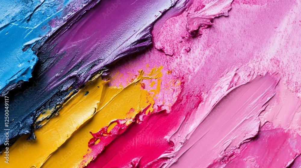 Poster vibrant abstract paint textures colorful background for art lovers : generative ai
