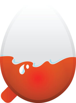 KInder joy chocolate vector illustration isolated on white background