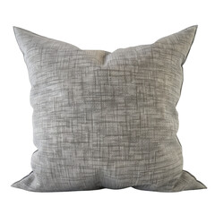 Soft decorative pillow with textured gray fabric design, perfect for adding comfort and style to any living space. Ideal for sofas, beds, or chairs