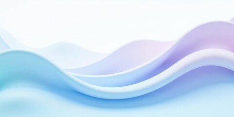 Naklejka premium Serene Pastel Waves An Abstract Background of Smooth, Flowing Textures in Delicate Hues of Blue and Purple