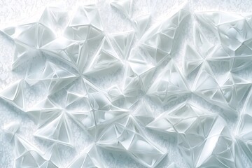 Abstract White Geometric Triangular Pattern Design