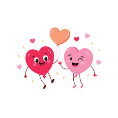 valentine day love, heart, valentine, cartoon, illustration, day, vector, romance, red, couple, funny, hearts, fun, holiday, character, valentines, symbol, art, child, card, baby, smile,