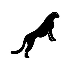 black panther silhouette vector illustration