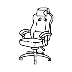 modern gaming chair icon