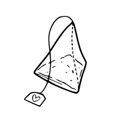 beverage tea bag icon art
