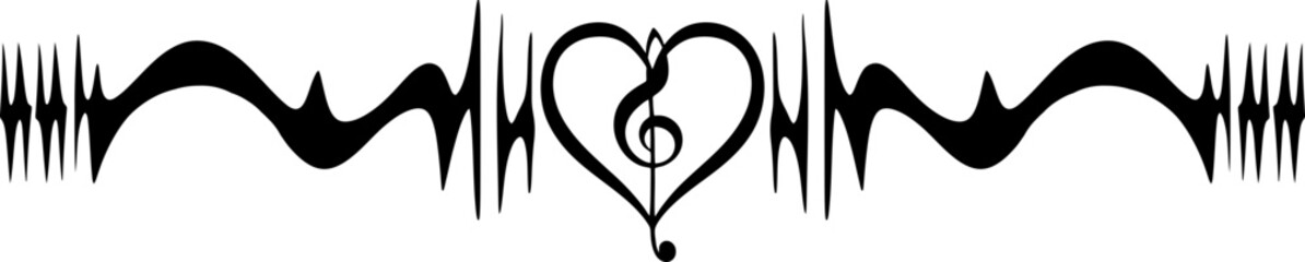 Musical notes text divider