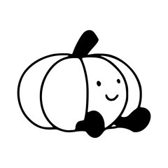 a black and white drawing of a cartoon character in jelly cat style