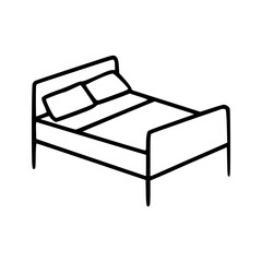 sleeping mattress icon