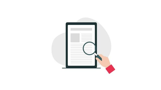 4k Fake News Detection Concept Animation Video 