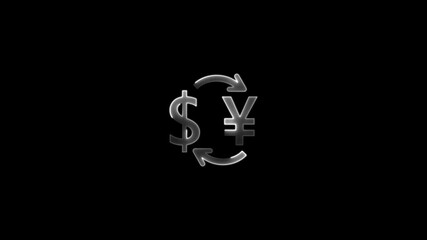  The concept of finance, exchange rates, forexDollar and yuan or yen currency symbols. Currency or trade wars between united states and china or japan concept. japanese yen banknotes, coins, cash and 
