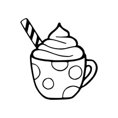 hot chocolate icon vector