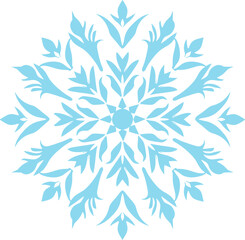 Decorative snowflake ornament drawing