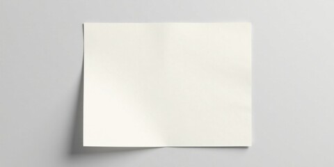 Blank Sheet of Paper, Folded in Half, Ready for Your Message or Design