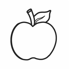Beautiful Apple Sketch Vector Illustration