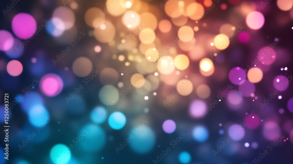 Fototapete colorful abstract bokeh background with soft lights and vibrant colors for creative use : generative