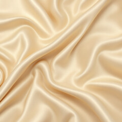 Obraz premium High-quality beige satin fabric texture, perfect for elegant backgrounds, fashion design, and luxury themes.