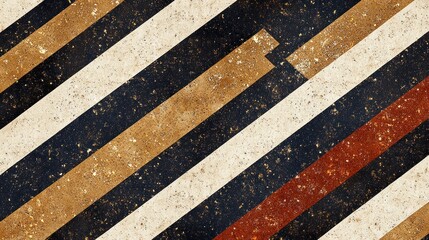 Fototapeta premium Abstract Diagonal Striped Pattern with Textured Vintage and Rustic Feel