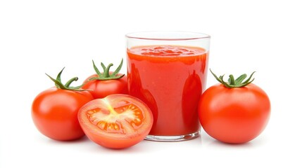 A homemade ketchup jar with a label next to fresh tomatoes.