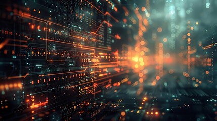 An image of  a digital data stream