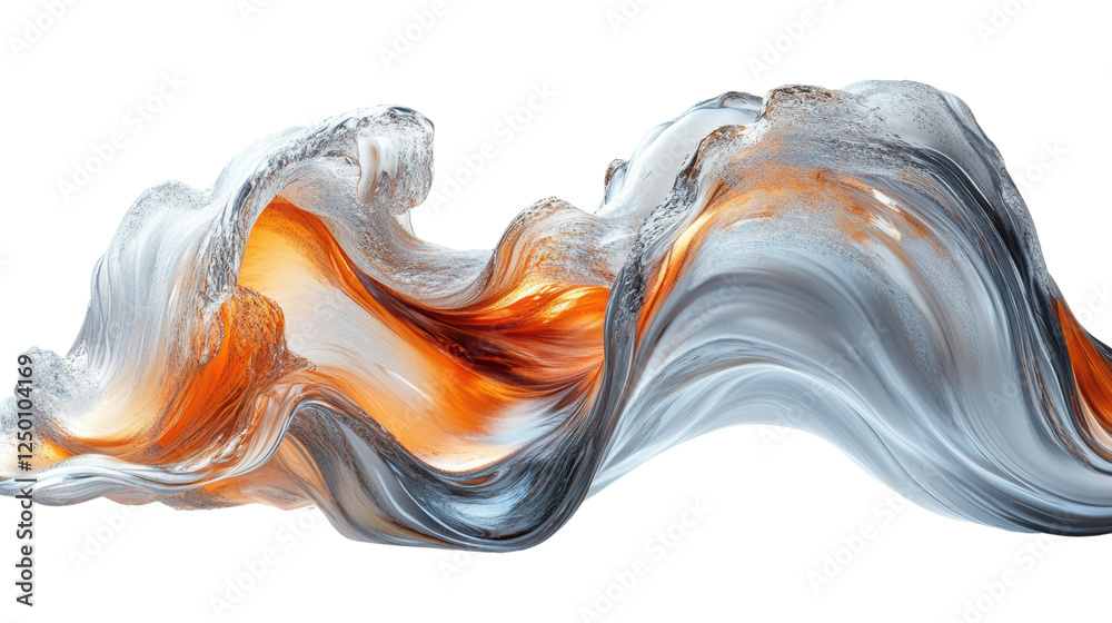Fototapete A stunning abstract wave of vibrant colors blending seamlessly, creating a dynamic visual flow that inspires creativity and artistic expression.
