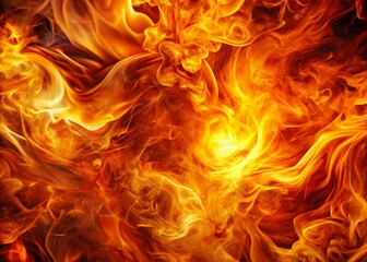Abstract Fiery Inferno Background:  Dynamic Composition with Rule of Thirds