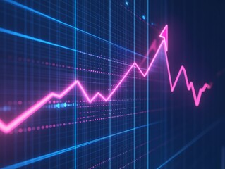 Analyzing Market Trends: Growth Chart Shows Upward Trajectory with Fluctuations, Investment Strategies for Success