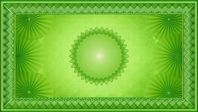 Abstract Green Certificate Template: Elegant Portrait Photography Background