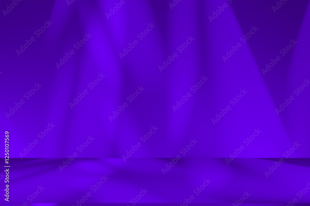 Poster wall interior background, studio and backdrops show products. with soft light shadow from window col