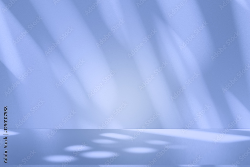 Poster wall interior background, studio and backdrops show products. with soft light shadow from window col
