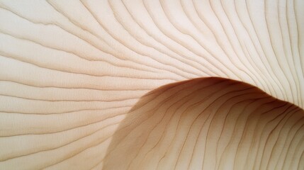 Abstract Close-Up of Soft Organic Lines in Neutral Shades