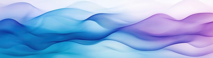 Fototapeta premium Abstract blue and purple wavy background.