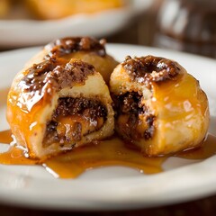 Irresistible Homemade Creamy Custard Dessert with Oozing Filling