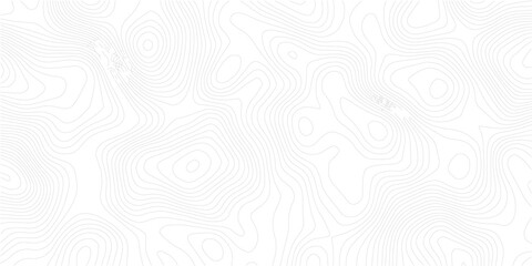 Topography wave line grid map. white wave line geography landscape Topo contour map on white background. abstract topographic wave line black, white line map texture. 