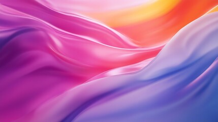 Fototapeta premium A vibrant abstract wave pattern featuring pink, orange, and blue hues for creative projects. Festival Concept