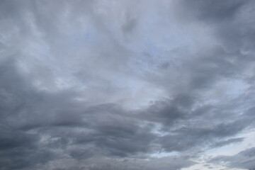 Obraz premium blue sky and white cloud background, cloudy in rainny season