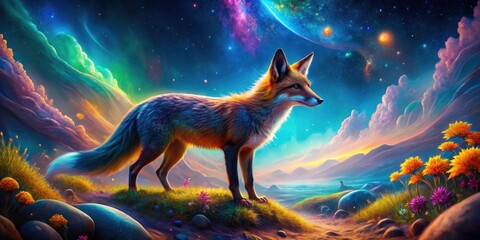 Surreal Culpeo fox photography captures dreamlike landscapes, showcasing their ethereal beauty.