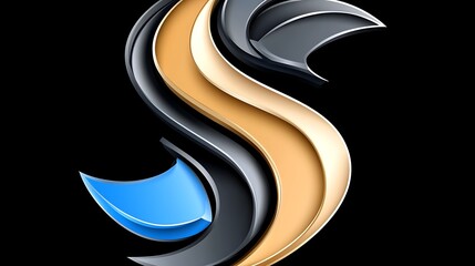 Fototapeta premium Stylized digital logo design