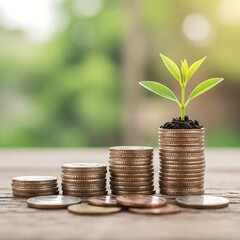 Growing Money Plant Investment Savings Growth