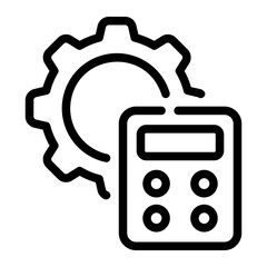 calculator Line Icon