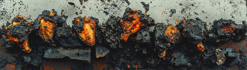 Close-up of rusted metal texture with vivid orange highlights.