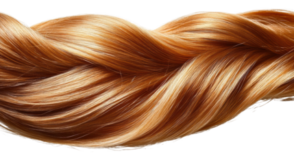 Beautiful, shiny, braided hair featuring a rich shade of golden chestnut. Ideal for beauty and fashion themes in lifestyle photography.