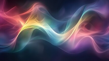 Fototapeta premium Modern Abstract Gradient Backgrounds with Flowing Curves in Octane Render Style. Crimson, Violet, Midnight, and Persian Blue Color Palette, Dreamlike Dream Installations Concept